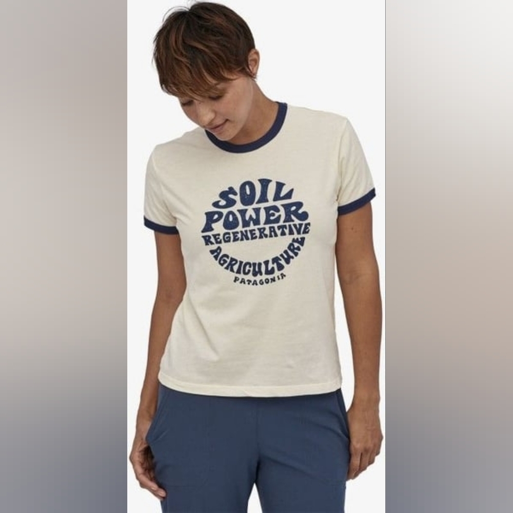 Patagonia Road to Regenerative XS Ringer Tee